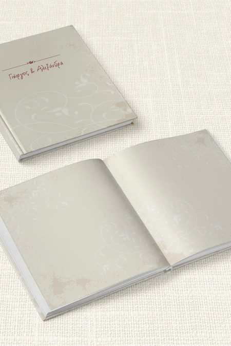 Βιβλίο Ευχών Γάμου MyMastoras® - White Flower