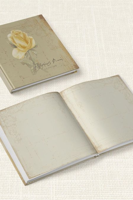 Βιβλίο Ευχών Γάμου MyMastoras® - Yellow Roses