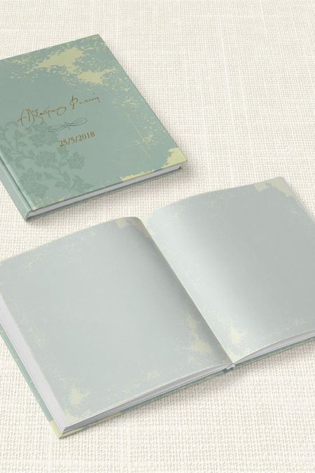 Βιβλίο Ευχών Γάμου MyMastoras® - Watercolor Sky Gold