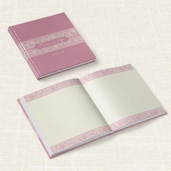 Βιβλίο Ευχών Γάμου MyMastoras® - Old Pink