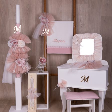 Μοναδικά Χειροποίητα Σετ Βάπτισης Για Κορίτσι ,LOUKIA  NEW COLLECTION