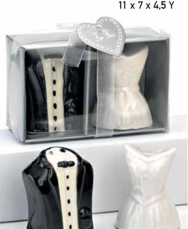 ΚΕΡΑΜΙΚΗ ΜΠΟΜΠΟΝΙΕΡΑ ΑΛΑΤΟΠΙΠΕΡΑ ΓΑΜΠΡΟΣ-ΝΥΦΗ ΣΕΤ 2 ΤΜΧ 11X7X4.5CM