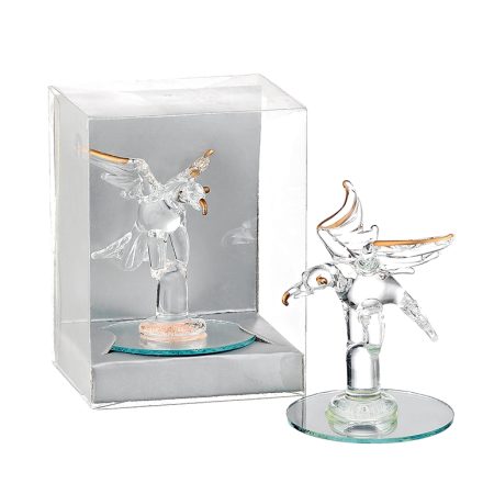 ΓΥΑΛΙΝΗ ΜΠΟΜΠΟΝΙΕΡΑ ΑΕΤΟΣ ΣΕ PVC ΚΟΥΤΑΚΙ 6x5x8cm