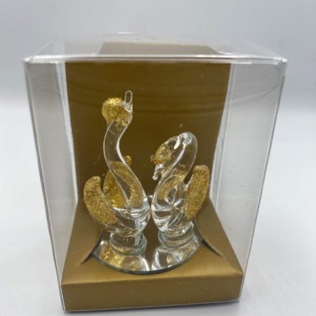 ΓΥΑΛΙΝΗ ΜΠΟΜΠΟΝΙΕΡΑ ΚΥΚΝΟΙ ΧΡΥΣΟΙ 6Χ5Χ8Υ