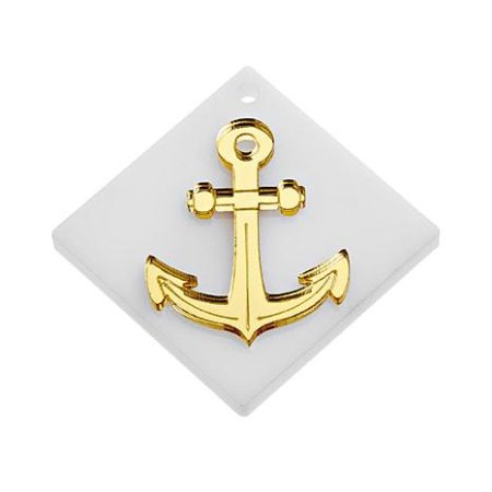 ΜΠΟΜΠΟΝΙΕΡΑ PLEXIGLASS ΜΕ ΤΕΤΡΑΓΩΝΗ ΛΕΥΚΗ ΒΑΣΗ ΑΓΚΥΡΑ 5,5Χ5,5