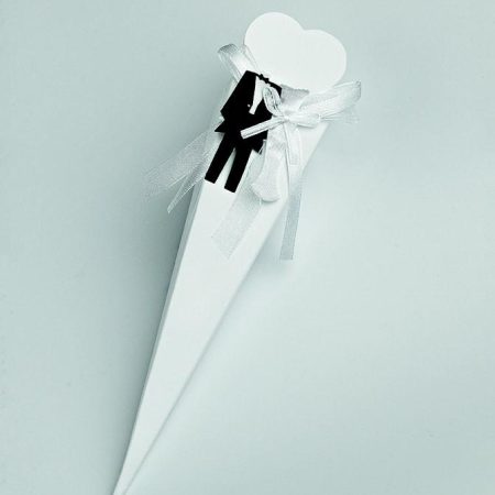 ΜΠΟΜΠΟΝΙΕΡΑ ΧΑΡΤΙΝΟ ΧΩΝΑΚΙ ΓΙΑ ΡΥΖΙ ΓΑΜΠΡΟΣ ΝΥΦΗ 5Χ5Χ26Υ