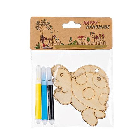 ΧΕΛΩΝΑΚΙΑ ΞΥΛΙΝΑ ΜΕ ΜΑΡΚΑΔΟΡΟΥΣ 10x7cm