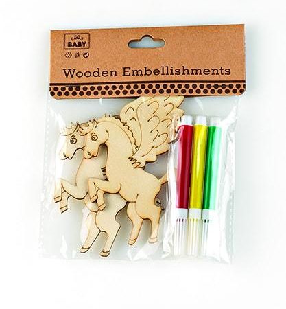 ΜΠΟΜΠΟΝΙΕΡΑ ΞΥΛΙΝΟΣ ΠΗΓΑΣΟΣ ''COLOR ME'' ΜΕ ΜΑΡΚΑΔΟΡΟΥΣ 7Χ10Υ