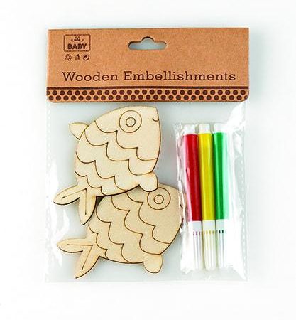 ΜΠΟΜΠΟΝΙΕΡΑ ΞΥΛΙΝΟ ΨΑΡΑΚΙ ''COLOR ME'' ΜΕ ΜΑΡΚΑΔΟΡΟΥΣ 6,5Χ8