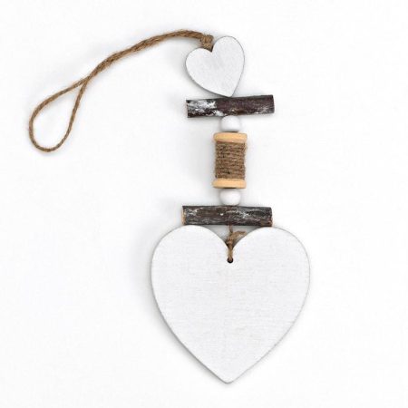 ΞΥΛΙΝΗ ΜΠΟΜΠΟΝΙΕΡΑ ΚΑΡΔΙΑ ΛΕΥΚΗ 8Χ8 ΣΥ=27