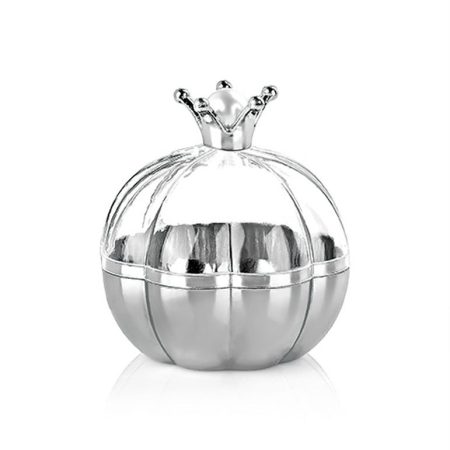 ΜΠΟΜΠΟΝΙΕΡΑ ΜΠΙΖΟΥΤΙΕΡΑ PVC ΡΟΔΙ ΑΣΗΜΙ ΜΕ ΠΕΡΛΑ ΣΤΗΝ ΚΟΡΩΝΑ Φ6.5X7CM