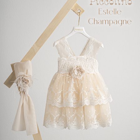 Βαπτιστικό φόρεμα Piccolino Estelle Champagne