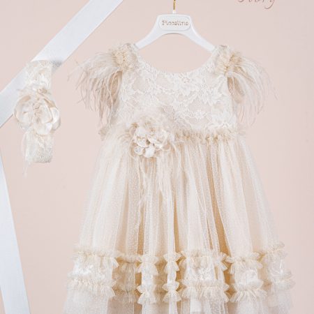 Βαπτιστικό φόρεμα Piccolino Giulia Ivory