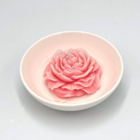 ΚΕΡ3 | ΚΕΡΙ-ΡΟΖ ΤΡΙΑΝΤΑΦΥΛΛΟ ΣΕ ΛΕΥΚΗ ΓΥΑΛΙΣΤΕΡΗ ΚΕΡΑΜΙΚΗ ΒΑΣΗ